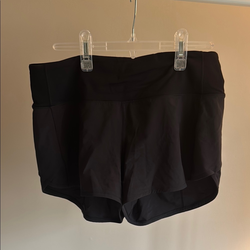 Black Lululemon Running Shorts Size 6 Tall